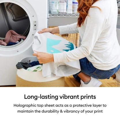 Cricut® Printable Iron-On Holographic – 8.5 in x 11 in (4 ct)
