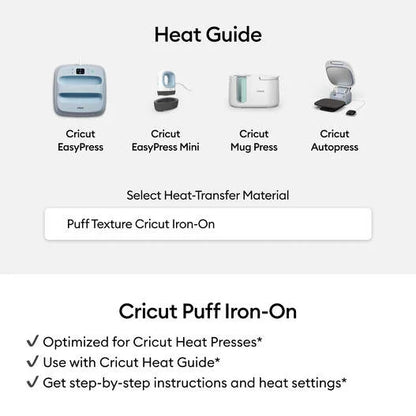 Cricut® Puff Iron-On (12 in x 19 in)