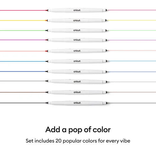 Cricut® Dual-Sided Markers, Ultimate Set (20 ct)