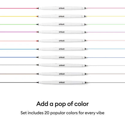 Cricut® Dual-Sided Markers, Ultimate Set (20 ct)