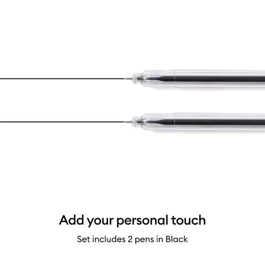 Cricut® Fine Point Pens 0.4 mm, Black (2 ct) + Adapter
