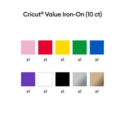 Value Iron-On, Rainbow Sampler - 12 in x 12 in (10 ct)