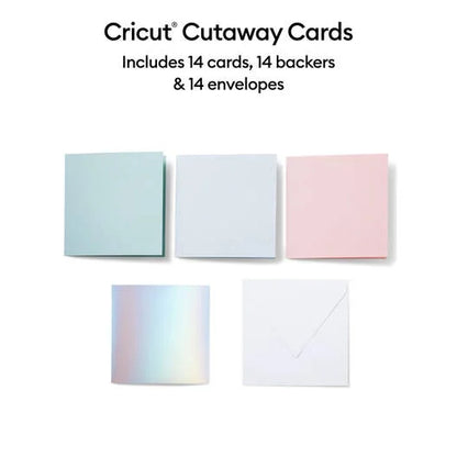 Cutaway Cards, Pastel Sampler - S40 (14 ct)