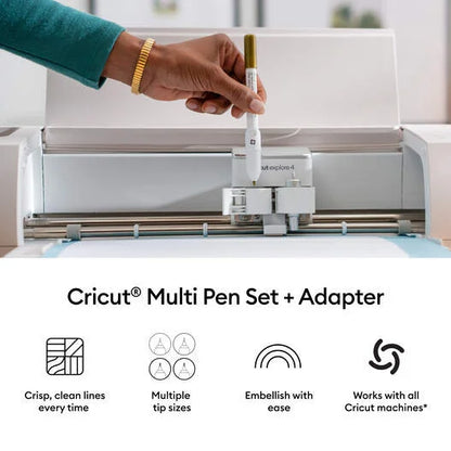 Cricut® Multi Pen Set, Black (3 ct) + Adapter