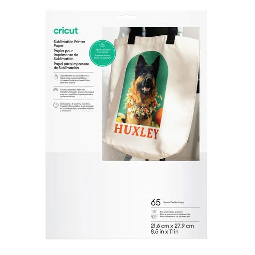 Cricut® Sublimation Printer Paper – 8.5 in x 11 in (65 ct)