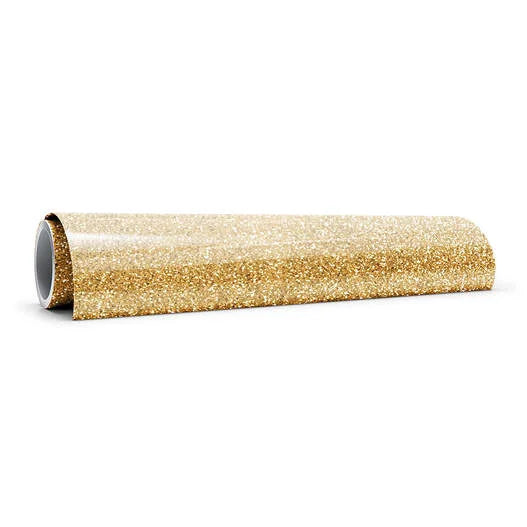 Smart Iron-On, Glitter, Gold 5 ft