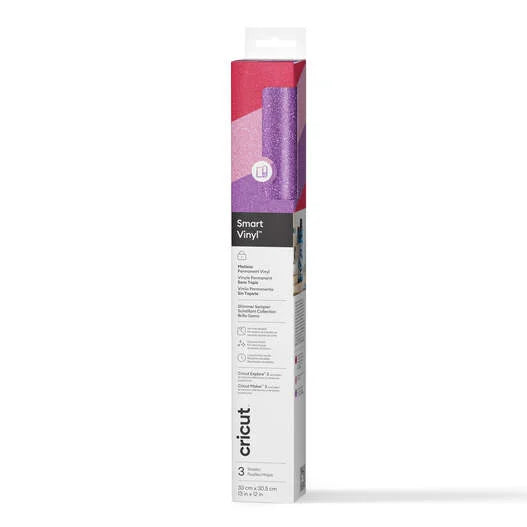 Cricut® Smart Vinyl™ Shimmer Matless Permanent Vinyl, Sampler - 13 in x 12 in (3 ct)