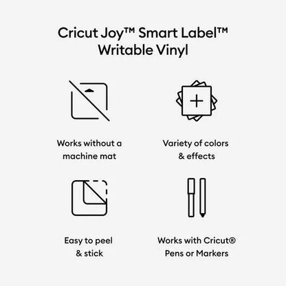 Cricut Joy™ Smart Label™ Writable Vinyl – Permanent, White