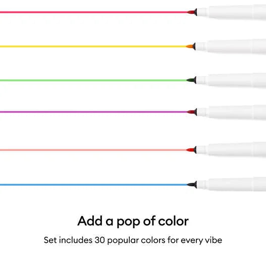 Cricut® Infusible Ink™ Markers 1.0mm, Watercolor Splash Sampler (3 ct) + Adapter