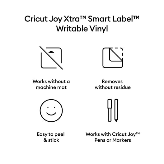 Cricut Joy Xtra™ Smart Vinyl™ Writable Vinyl – Removable (3 ct)
