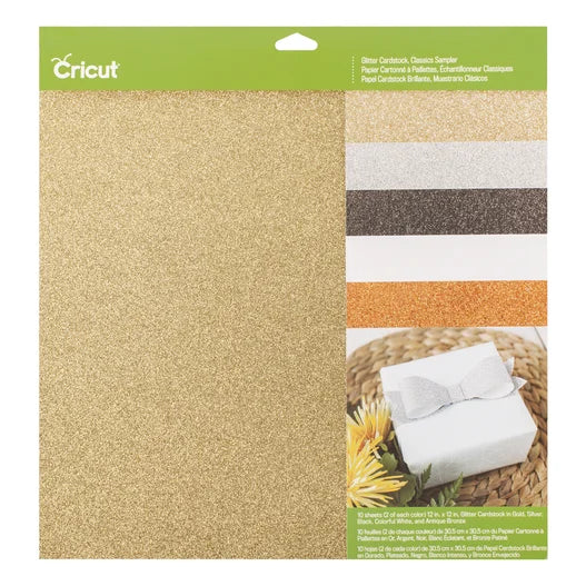 Glitter Cardstock Sampler, Classics  - 12" x 12"