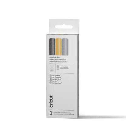 Cricut® Glitter Gel Pen Set, 0.8 mm (3 ct) + Adapter