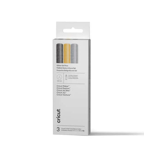 Cricut® Glitter Gel Pen Set, 0.8 mm (3 ct) + Adapter
