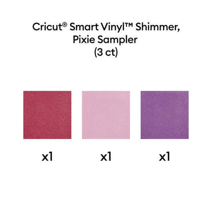 Cricut® Smart Vinyl™ Shimmer Matless Permanent Vinyl, Sampler - 13 in x 12 in (3 ct)