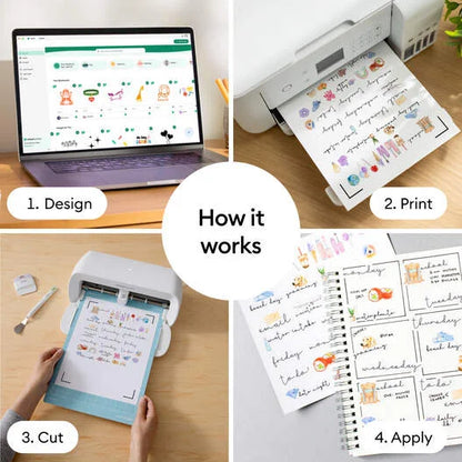 Cricut® Printable Vinyl for Laser Printers - 8.5 in x 11 in (25 ct)