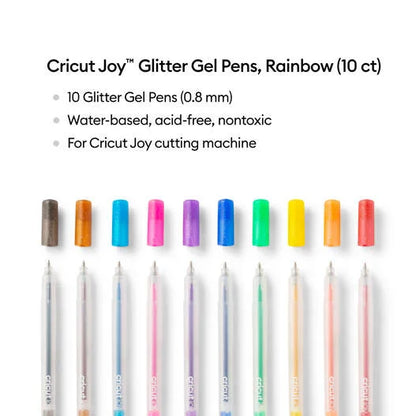 Cricut Joy™ Glitter Gel Pens 0.8 mm, Rainbow (10 ct)