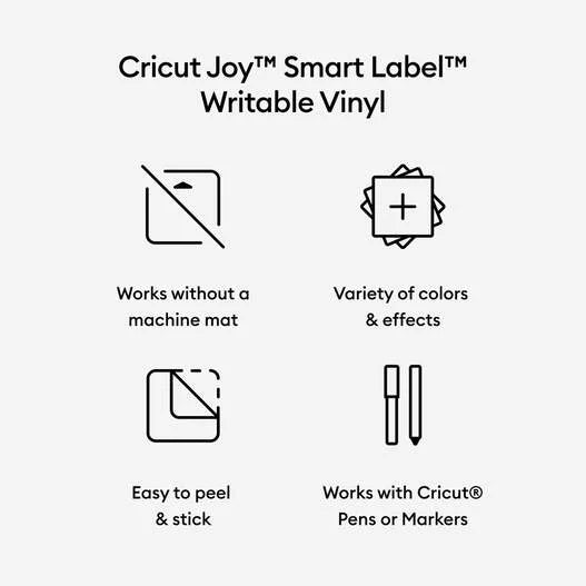 Cricut Joy™ Smart Label™ Writable Vinyl – Permanent, White