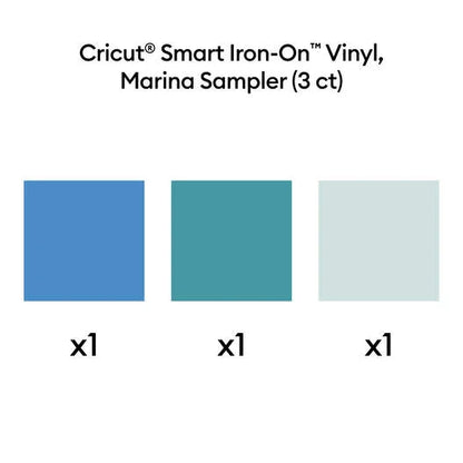 Cricut® Smart Vinyl™ Matless Permanent Vinyl, Marina Sampler - 13 in x 12 in (3 ct)