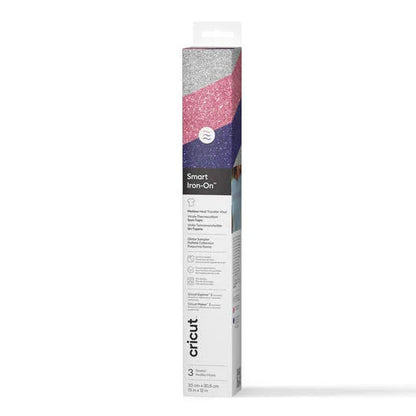 Cricut® Smart Iron-On™ Glitter Matless Heat Transfer Vinyl, Nebula Sampler - 13 in x 12 in (3 ct)