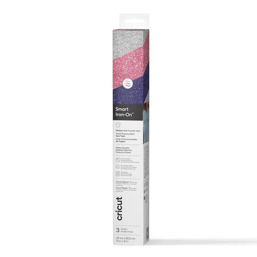 Cricut® Smart Iron-On™ Glitter Matless Heat Transfer Vinyl, Nebula Sampler - 13 in x 12 in (3 ct)