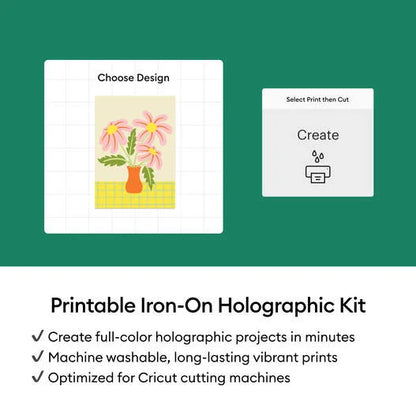 Cricut® Printable Iron-On Holographic – 8.5 in x 11 in (4 ct)