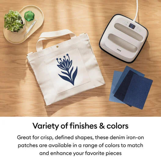 Iron-on Patch, Blue Denim Tones, 8 in x 12 in (8)