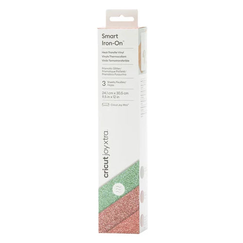 Cricut Joy Xtra™ Prismatic Glitter Smart Iron-On™, Sea Sparkle Sampler (3 ct)