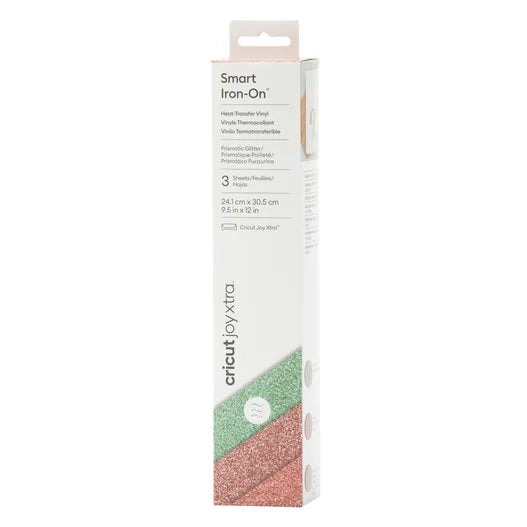 Cricut Joy Xtra™ Prismatic Glitter Smart Iron-On™, Sea Sparkle Sampler (3 ct)