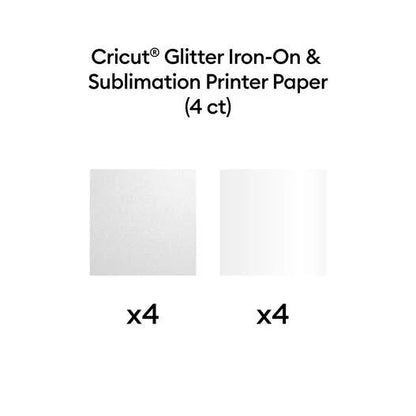 Cricut® Sublimation Glitter Iron-On Kit – 8.5 in x 11 in (4 ct)