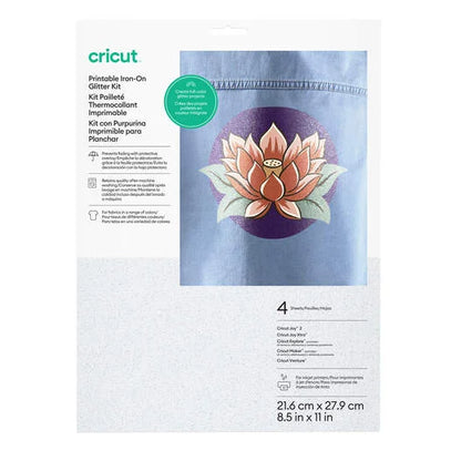 Cricut® Printable Iron-On Glitter Kit – 8.5 in x 11 in (4 ct)
