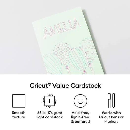Value Cardstock, Pastels Sampler - 8.5 in x 11 in (80 ct)