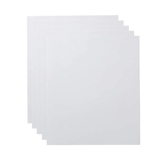 Cardstock Sampler, White - 24 in x 28 in (10 ct)