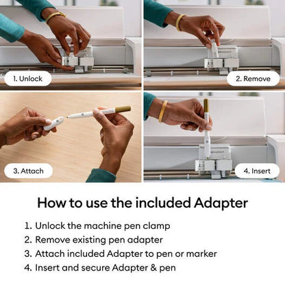Cricut® Multi Pen Set, Gold Sampler (3 ct) + Adapter