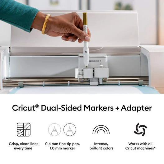 Cricut® Dual-Sided Markers, Ultimate Set (20 ct) + Adapter