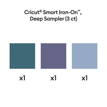 Cricut® Smart Iron-On™ Matless Heat Transfer Vinyl, Deep Sampler - 13 in x 12 in (3 ct)