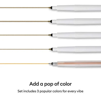 Cricut® Permanent Metallic Markers 1.0 mm, Gold/Silver/Copper (3 ct) + Adapter