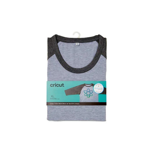 Unisex Adult T-Shirt Blank, Raglan in Dark/Light Heathered Gray