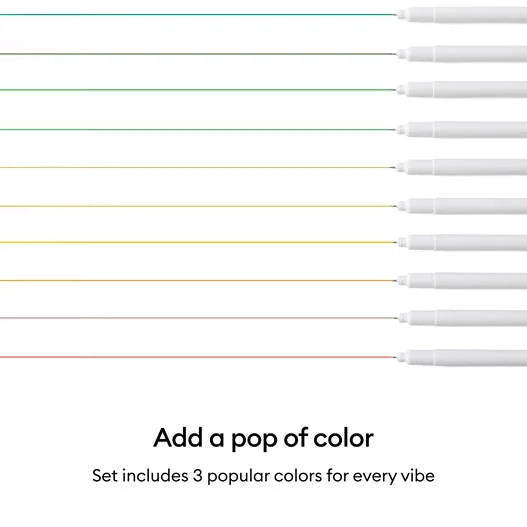 Cricut® Fine Point Pens 0.4 mm, Classic Sampler (3 ct) + Adapter
